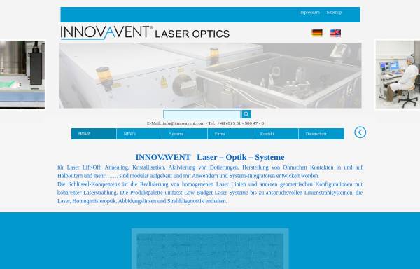 Vorschau von www.innovavent.com, Innovavent GmbH