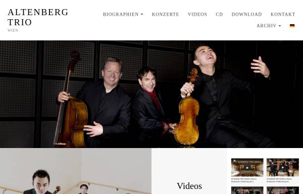 Vorschau von www.altenbergtrio.at, Altenberg Trio Wien