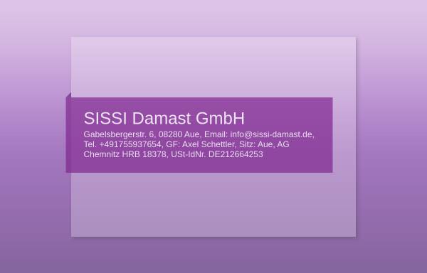 Vorschau von www.sissi-damast.de, Sissi Damast GmbH