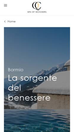 Vorschau der mobilen Webseite www.bagnidibormio.it, Bagni di Bormio Spa Ressort