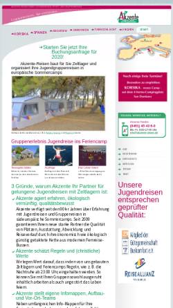 Vorschau der mobilen Webseite www.akzente-reisen.de, Akzente-Reisen GmbH