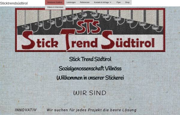 Vorschau von www.sticktrendsuedtirol.com, Stick Trend Südtirol