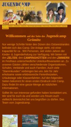 Vorschau der mobilen Webseite ostseejugendcamp.de, Ostseejugendcamp Grömitz