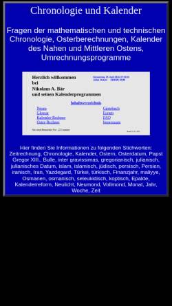Vorschau der mobilen Webseite www.nabkal.de, Chronologie und Kalender
