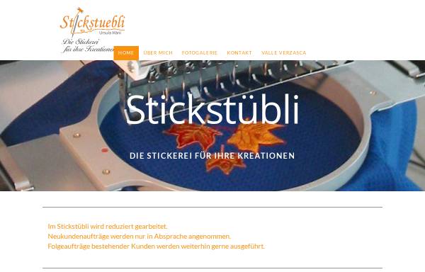 Vorschau von www.stickstuebli.ch, Ursula Häni