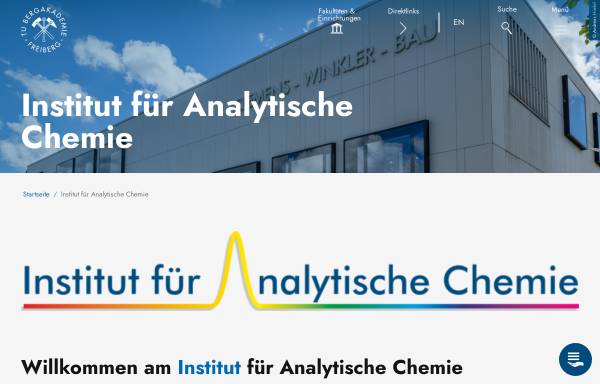 Vorschau von tu-freiberg.de, Institut für Analytische Chemie der Universität Freiberg