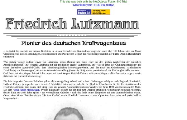 Vorschau von www.lutzmann.de, Lutzmann, Friedrich (1859-1930)