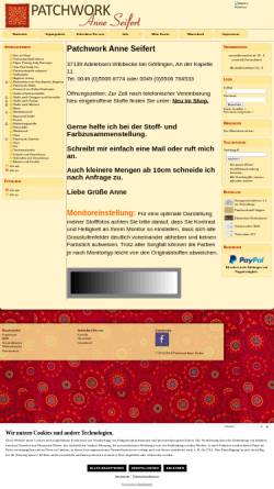 Vorschau der mobilen Webseite www.patchwork-anne-seifert.de, Patchwork Anne Seifert