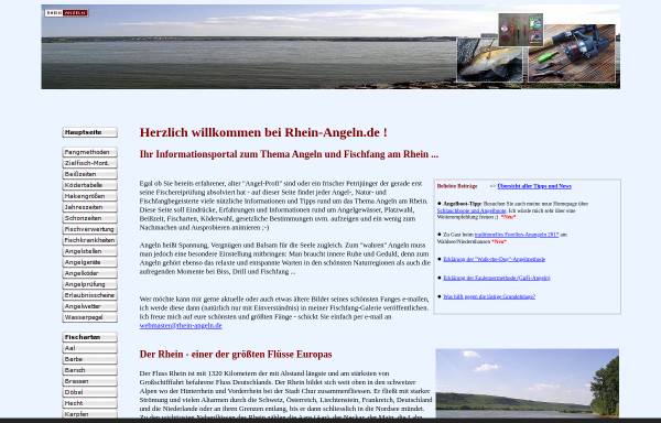 Vorschau von www.rhein-angeln.de, Angeln am Rhein und Umgebung