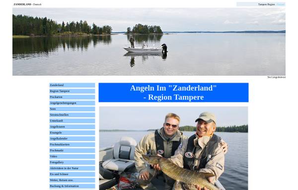Vorschau von www.zanderland.fi, Angeln in Tampere - Finnland