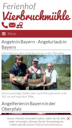 Vorschau der mobilen Webseite www.bayern-angeln.de, Angelurlaub in Bayern