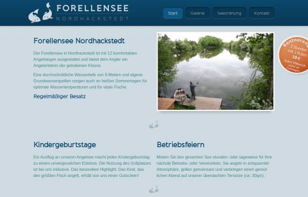 Vorschau von www.forellenord.de, Forellensee Nordhackstedt
