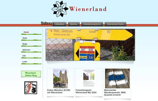 Vorschau von www.wienerland.at, Berg- und Wanderverein Wienerland