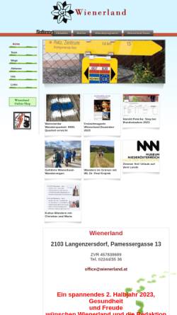 Vorschau der mobilen Webseite www.wienerland.at, Berg- und Wanderverein Wienerland