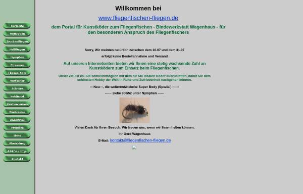 Vorschau von www.fliegenfischen-fliegen.de, Fliegenfischen, das Portal für individuelle Köder