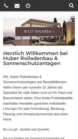 Huber - Rollladenbau und Sonnenschutzanlagen