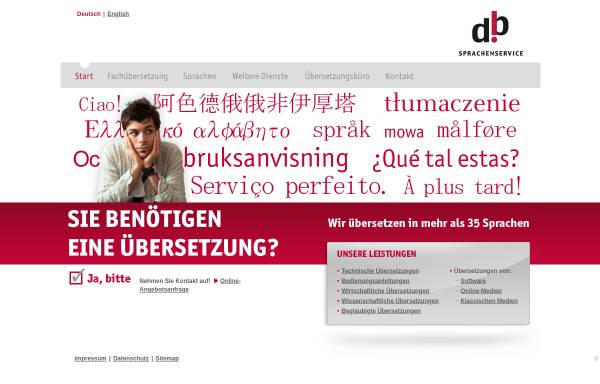 Vorschau von www.db-sprachenservice.com, db-Sprachenservice
