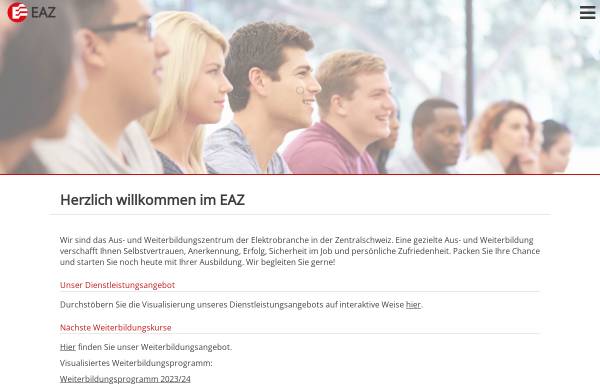 Vorschau von eaz.ch, Elektro-Ausbildungszentrum Zentralschweiz, EAZ