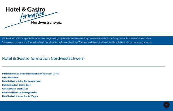 Vorschau von www.hotelgastro-basel.ch, Hotel & Gastro formation Lehrbetriebsverzeichnis