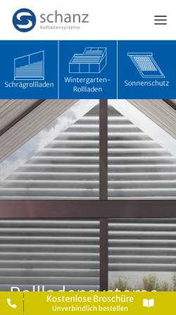Vorschau der mobilen Webseite www.schanz.de, Schanz GmbH