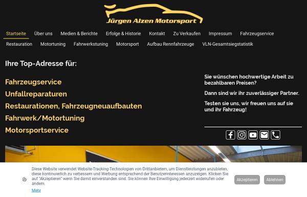 Vorschau von www.juergen-alzen-motorsport.de, Jürgen Alzen Motorsport