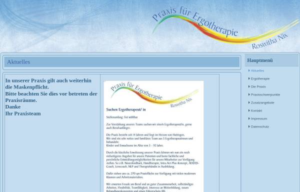Vorschau von www.ergo-land.de, Praxis für Ergotherapie, Roswitha Nix