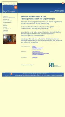 Vorschau der mobilen Webseite www.die-ergopraxis.de, Praxisgemeinschaft für Ergotherapie Esser, Schenk, Quintiliani-Fichte