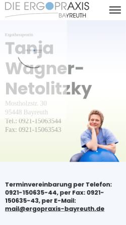Vorschau der mobilen Webseite ergopraxis-bayreuth.de, Die Ergopraxis Bayreuth
