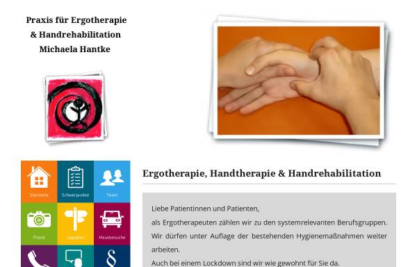 Vorschau von www.ergotherapie-hantke.de, Praxis für Ergotherapie & Handrehabilitation Michaela Hantke