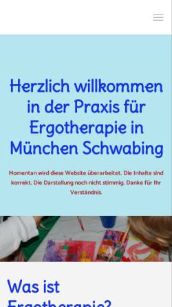 Vorschau der mobilen Webseite www.ergotherapie-biegner.de, Praxis für Ergotherapie Martina Biegner
