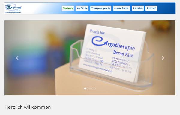 Vorschau von www.ergotherapie-miltenberg.de, Ergotherapie-Praxen Bernd Fäth