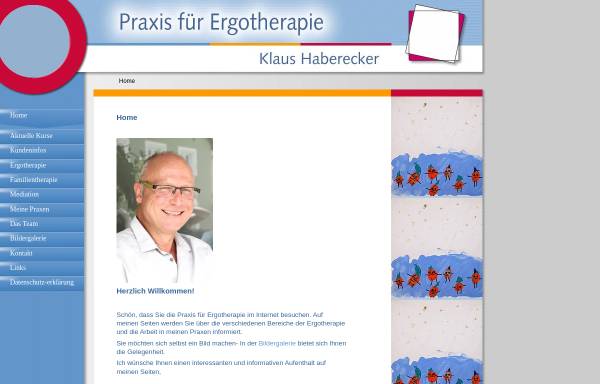 Vorschau von www.ergotherapie-haberecker.de, Praxis für Ergotherapie Klaus Haberecker
