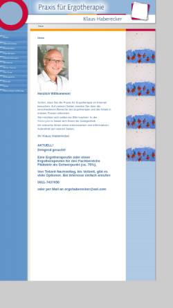 Vorschau der mobilen Webseite www.ergotherapie-haberecker.de, Praxis für Ergotherapie Klaus Haberecker