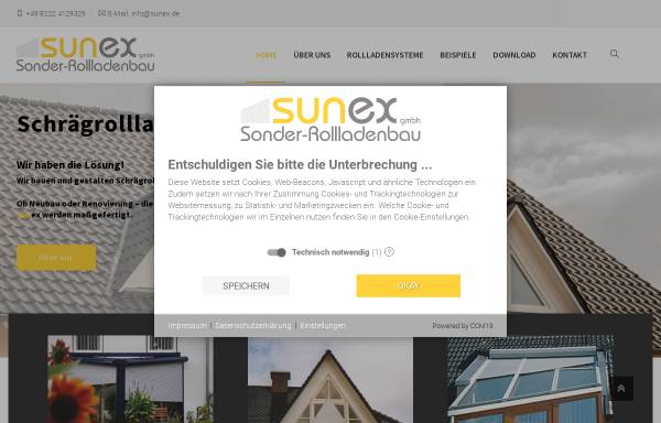 Vorschau von www.sunex.de, Sunex GmbH