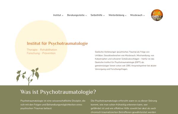 Vorschau von www.psychotraumatologie.de, Deutsches Institut für Psychotraumatologie