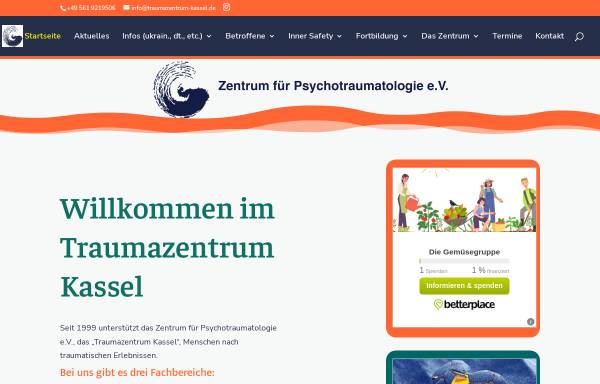 Vorschau von www.psychotraumazentrum-kassel.de, Zentrum für Psychotraumatologie