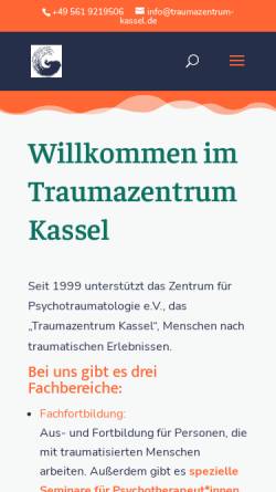Vorschau der mobilen Webseite www.psychotraumazentrum-kassel.de, Zentrum für Psychotraumatologie