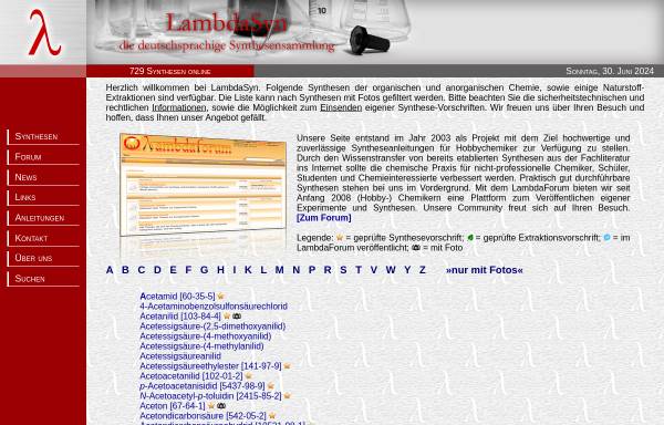 Vorschau von www.lambdasyn.org, LambdaSyn