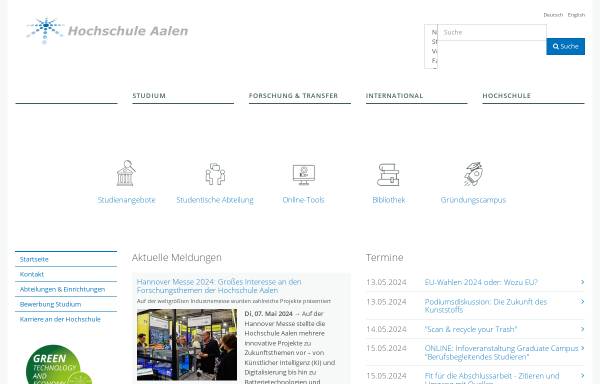 Vorschau von www.htw-aalen.de, Lernprogramm