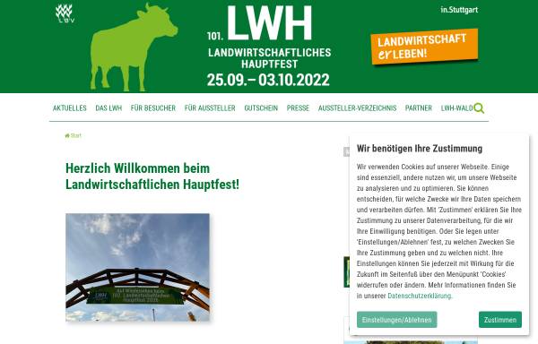 Vorschau von www.lwh-stuttgart.de, Landwirtschaftliches Hauptfest
