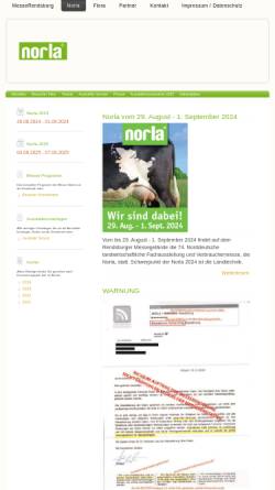 Vorschau der mobilen Webseite www.norla-messe.de, NORLA