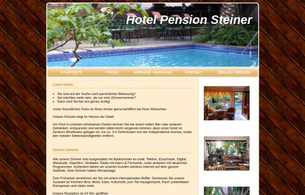 Vorschau von www.natron.net, Hotel Pension Steiner