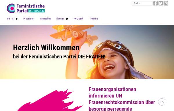 Vorschau von www.feministischepartei.de, Feministische Partei DIE FRAUEN