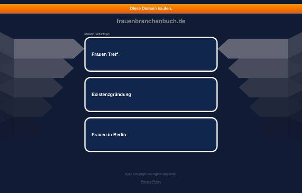 Vorschau von www.frauenbranchenbuch.de, frauenbranchenbuch.de - Adressen und Branchen von und für Frauen