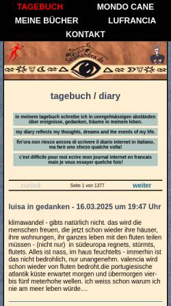 Vorschau der mobilen Webseite www.salamandra.de, salamandra.de