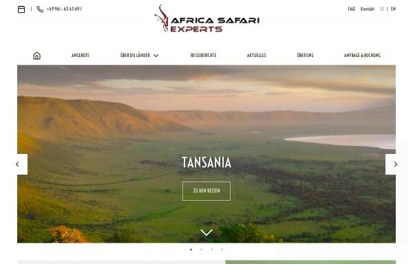 Vorschau von www.safari-experts.de, Africa Safari Experts