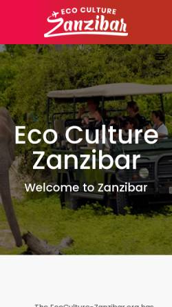 Vorschau der mobilen Webseite www.ecoculture-zanzibar.org, Eco & Culture Tours Zanzibar