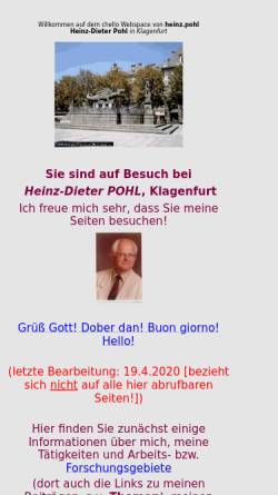 Vorschau der mobilen Webseite members.chello.at, Pohl, Univ.-Prof. Dr. Heinz Dieter