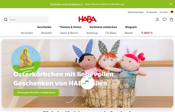 Vorschau von haba.de, HABA - Erfinder für Kinder, Habermaaß GmbH