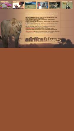 Vorschau der mobilen Webseite www.afrikablues.de, Afrikablues - Reise in Südafrika [Linda Drasal & Johann Sedlbauer]